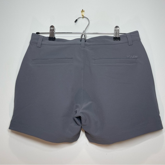 TEREN Womens Daily Driver Traveler Performance Gray Shorts Hiking Outdoor Size 2 - Picture 2 of 9
